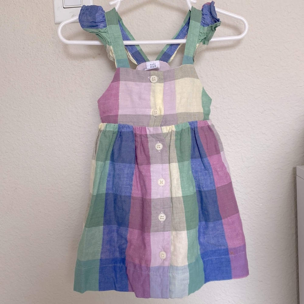 Plaid Gingham Baby Girls Dress